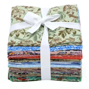 15PS 100% Cotton Square Printed Cutting Pieces Fabric