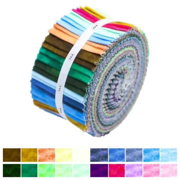 20Pcs Marble Style Muticolor Digital Printing Jelly Roll