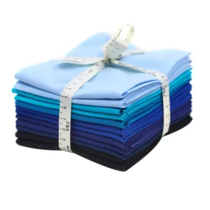 100% Cotton Blue Solid Color Fat Quarter