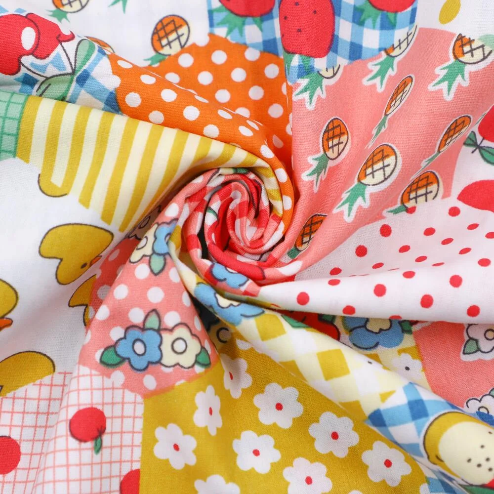 Cotton 100% Poplin Printed Patchwork Fabrics