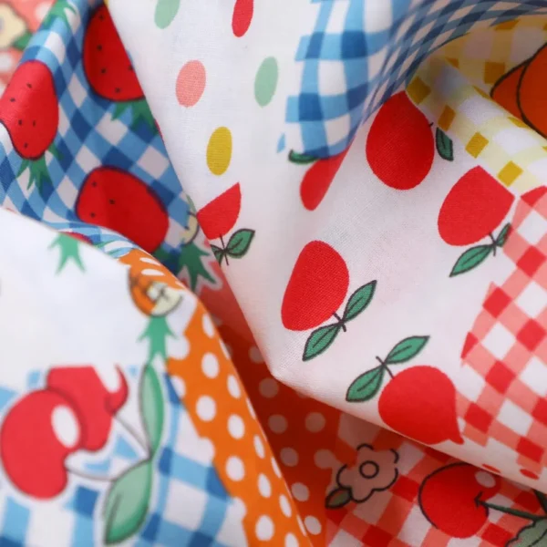 Cotton Poplin Printed Patchwork Fabrics