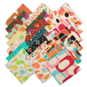 Cotton Quilted Fabric 42 Pieces 5″ Printed Charms Pack