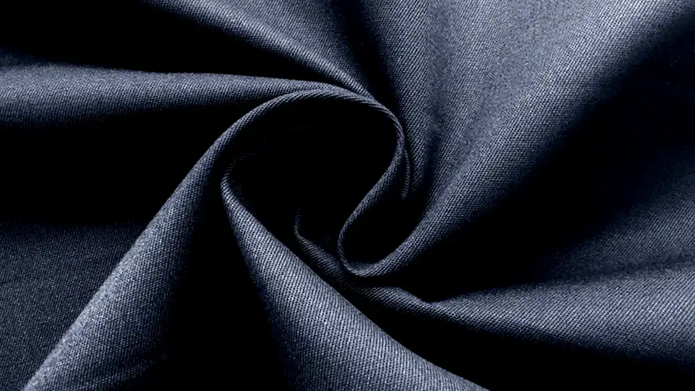 black cotton twill fabric