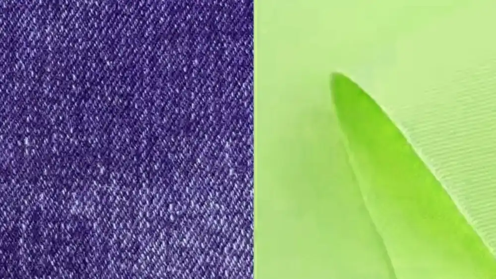 comparison with twill fabric