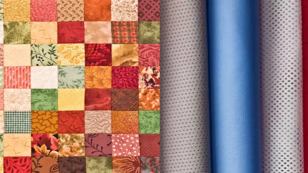 quilt and fabric