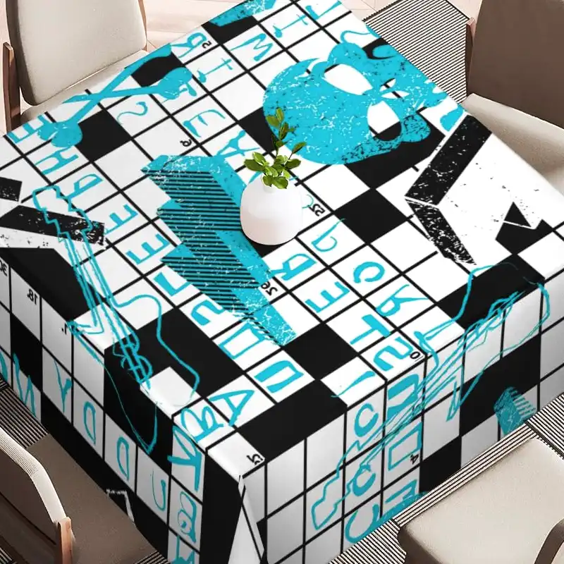 tablecloth fabric crossword