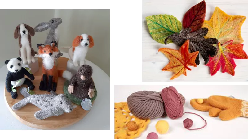 Felt wool products