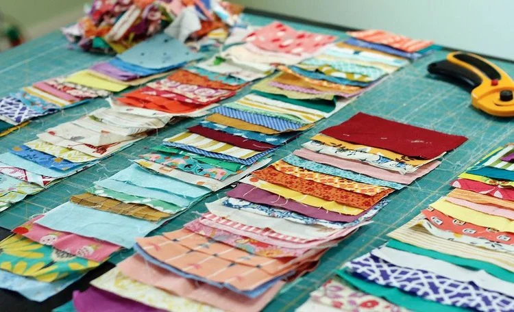 Gather fabric scraps