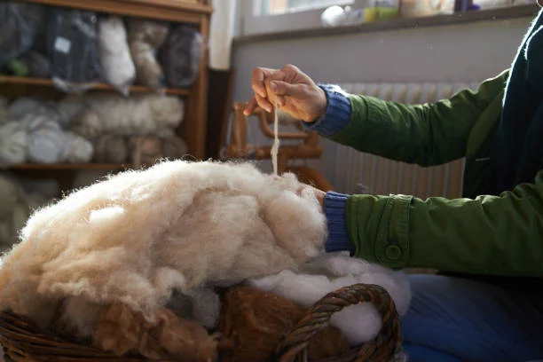 Sorting and Cleaning wool