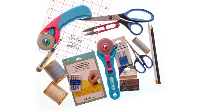 Tools and Materials for Quilt Backing