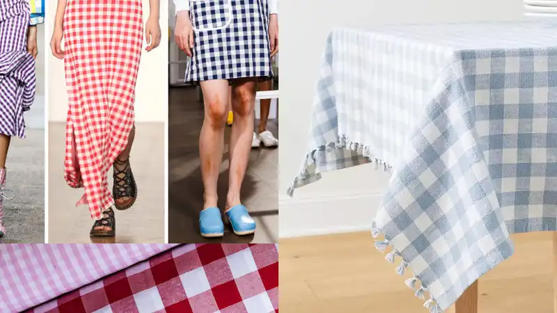 gingham fabric uses