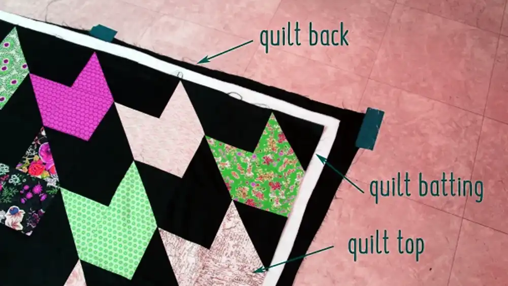 how to assemble quilt top batting and backing