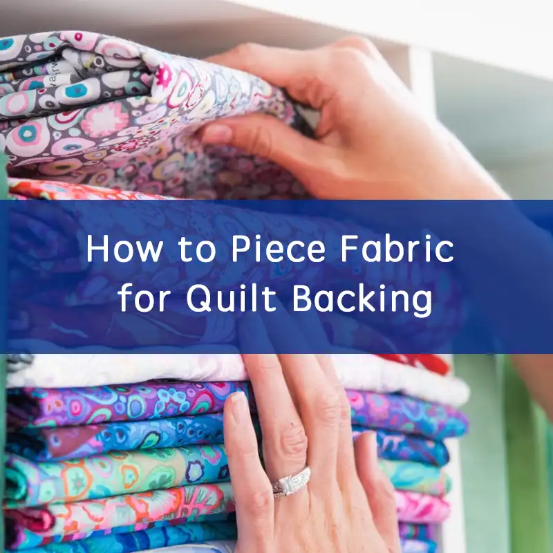 how to piece fabric for quilt backing