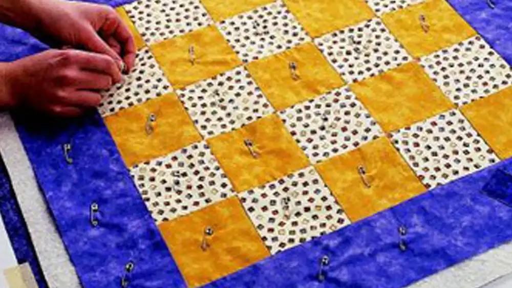 how to put quilt top batting and backing together