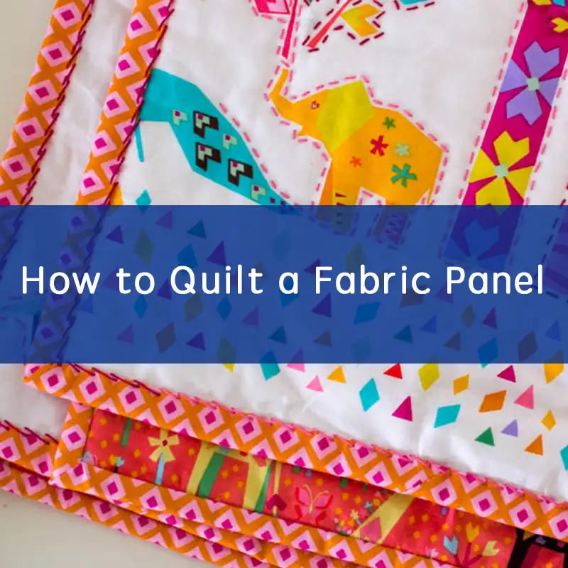 how to quilt a fabric panel