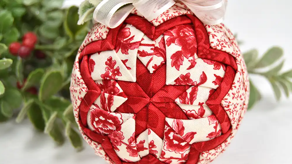 Quilted Fabric Ornament Balls