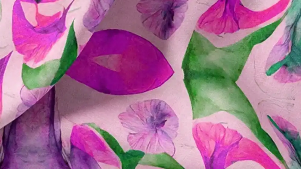 watercolor linen fabric