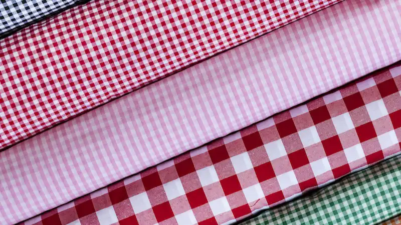 what is gingham fabric made of