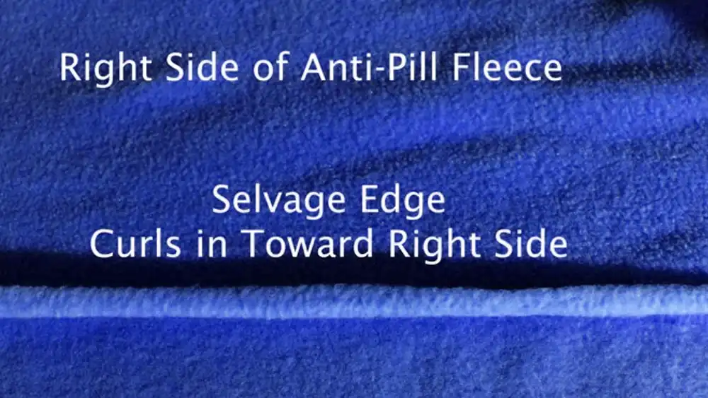 which is the right side of fleece fabric