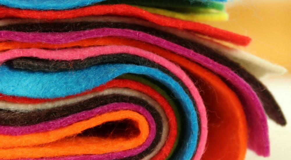 wool felt for crafting and diy projects