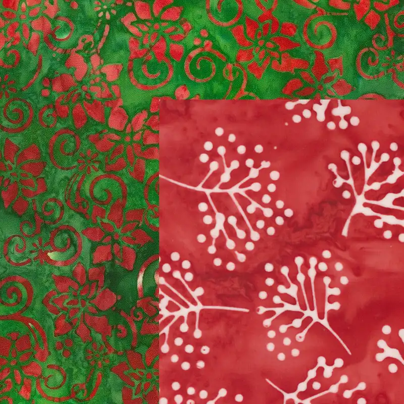 christmas batik quilt fabric