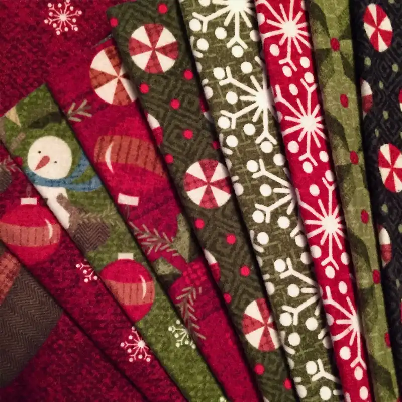 christmas flannel quilt fabric