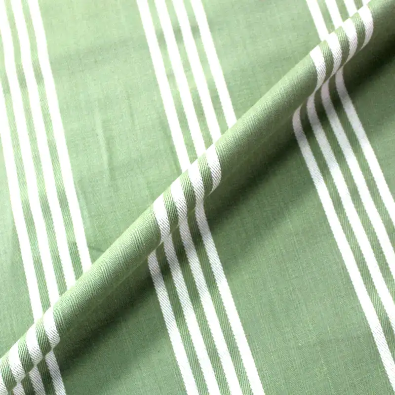 green stripe quilt fabric