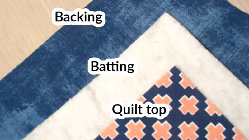 how to put quilt top batting and backing together