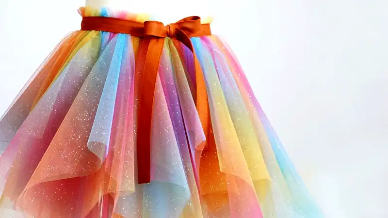 how to sew tulle onto fabric