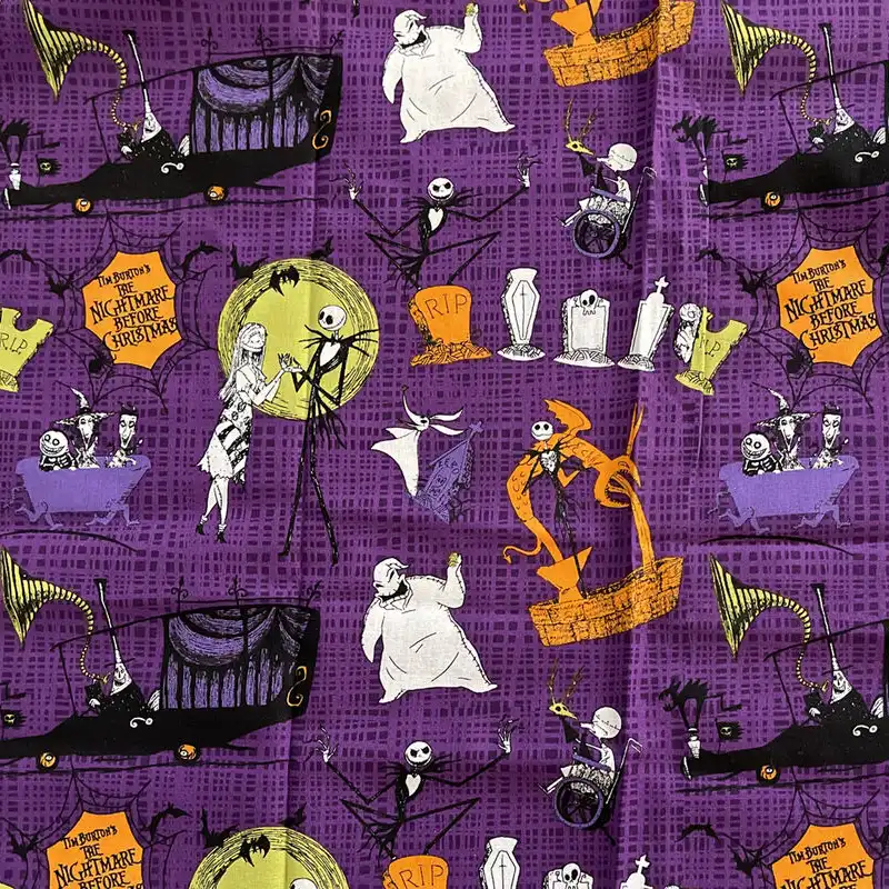 nightmare before christmas quilt fabric