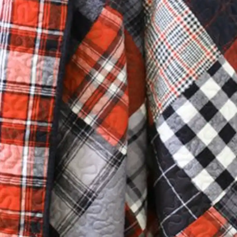 plaid flannel quilting fabric