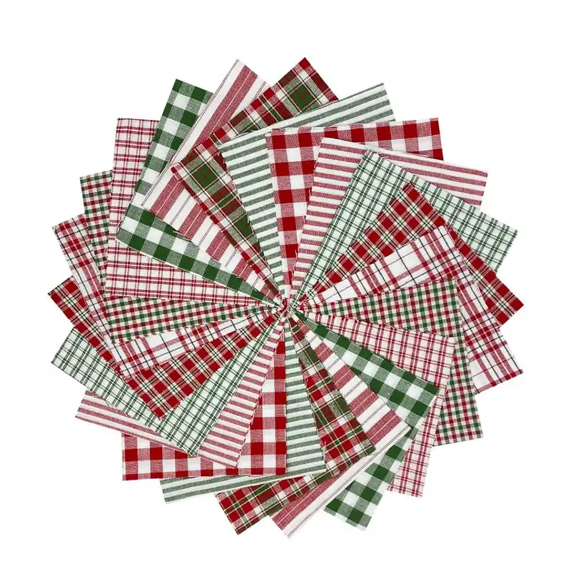 precut christmas fabric squares