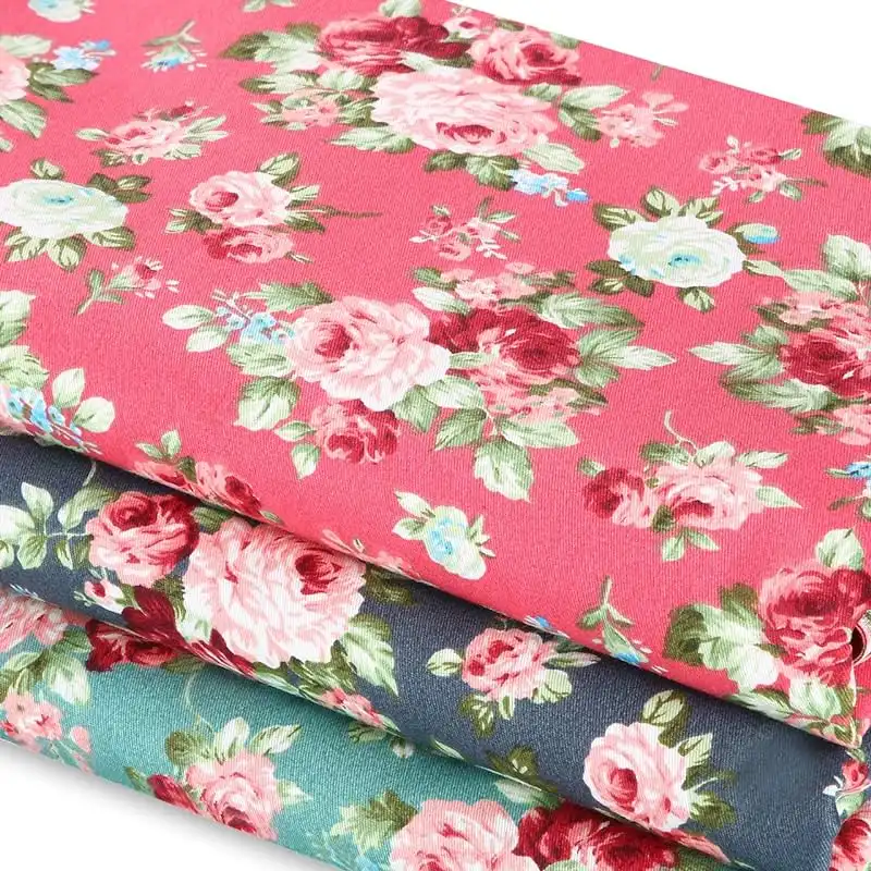 quilted floral fabric