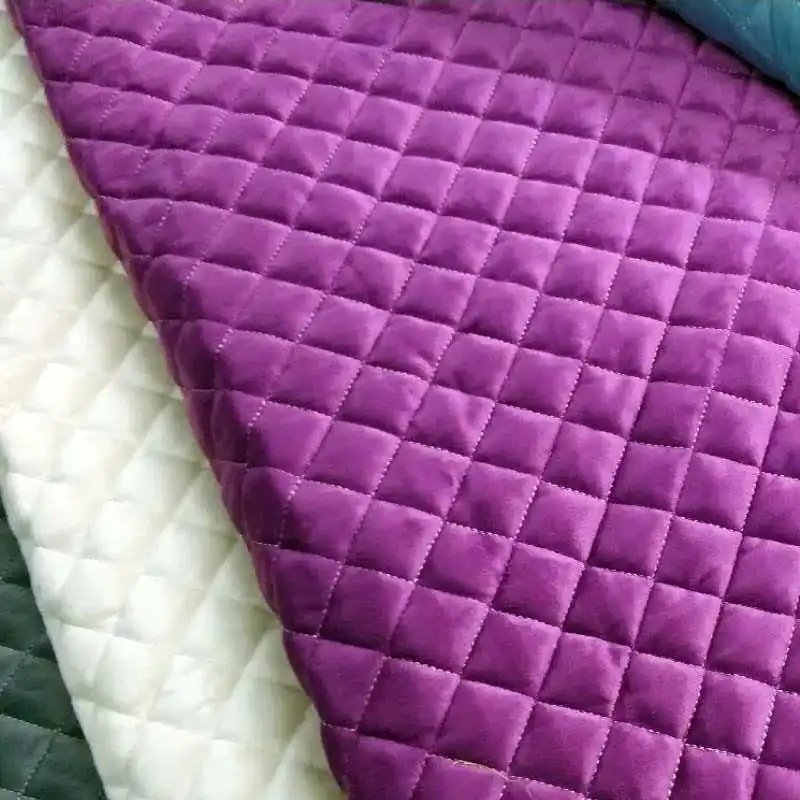 quilted silk velvet fabric