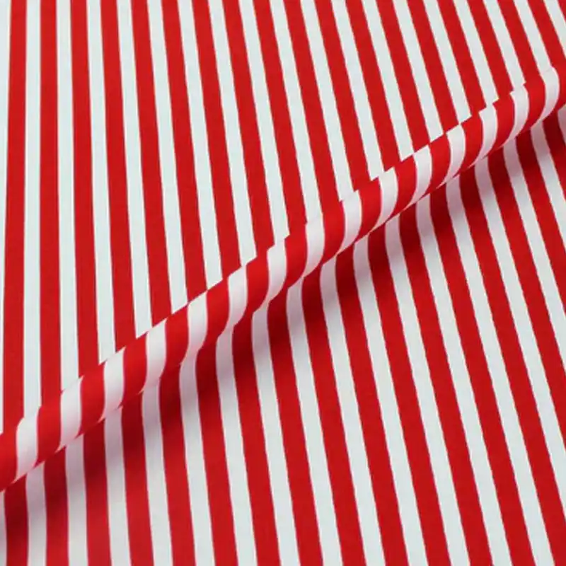 red and white striped quilting fabric