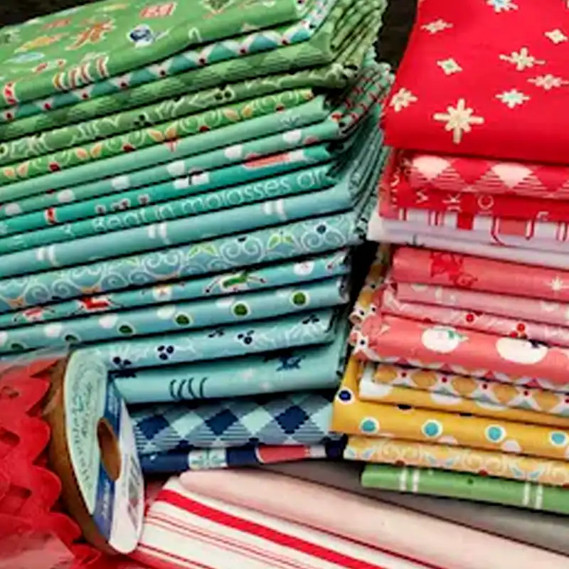 vintage christmas quilt fabric