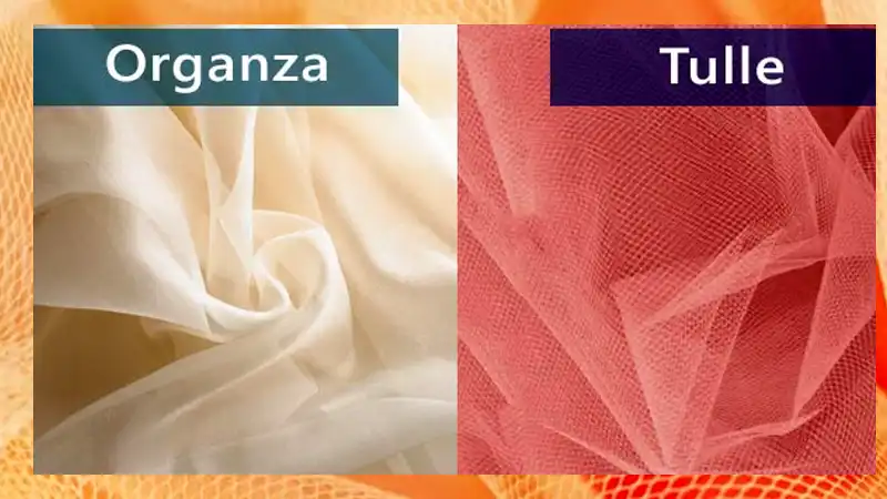 what is the difference between tulle and organza fabric