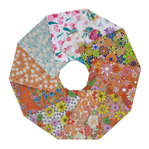 Fat Quarter Flowers Quilt with low moq