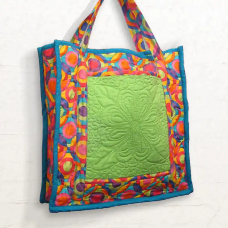 Quilted Broadcloth Fabric Tote bags