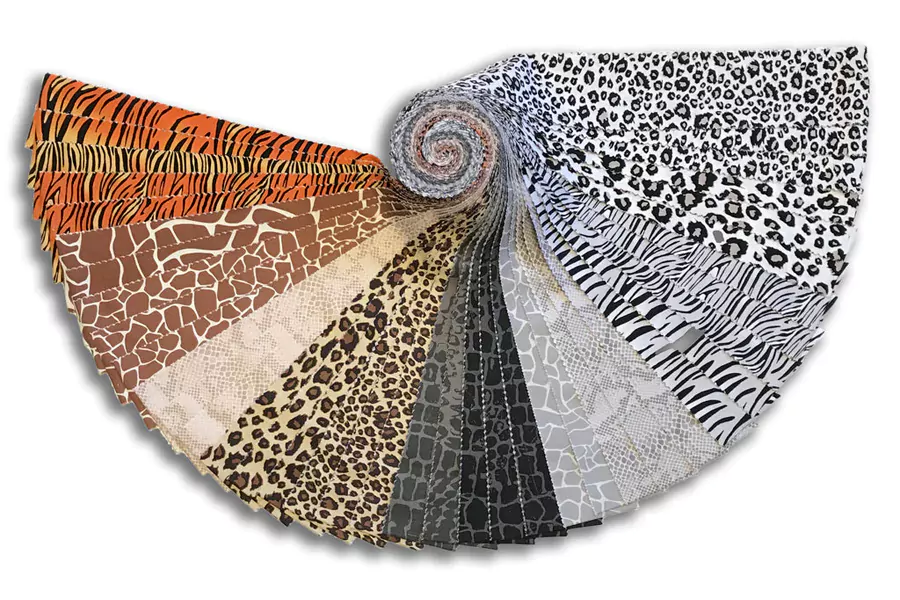 animal print jelly roll fabric