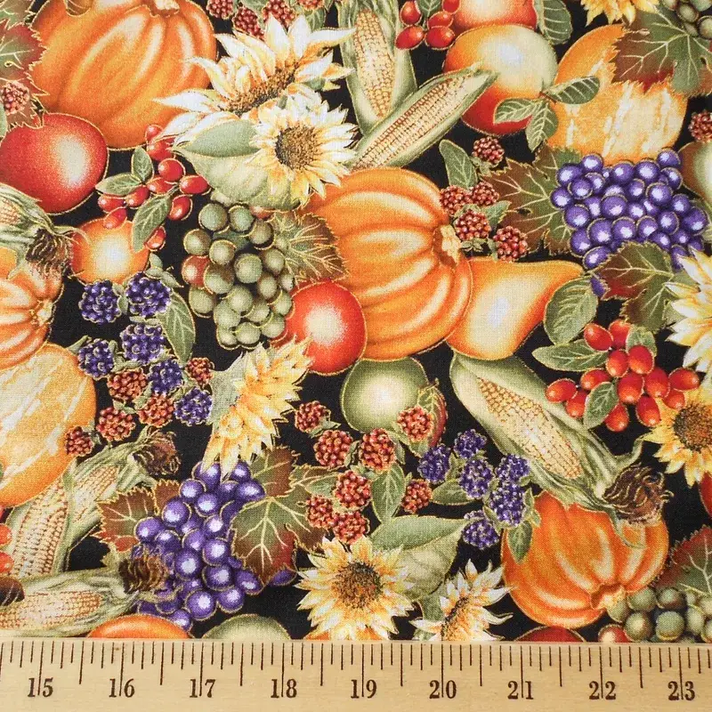 autumn fruit quilting fabric