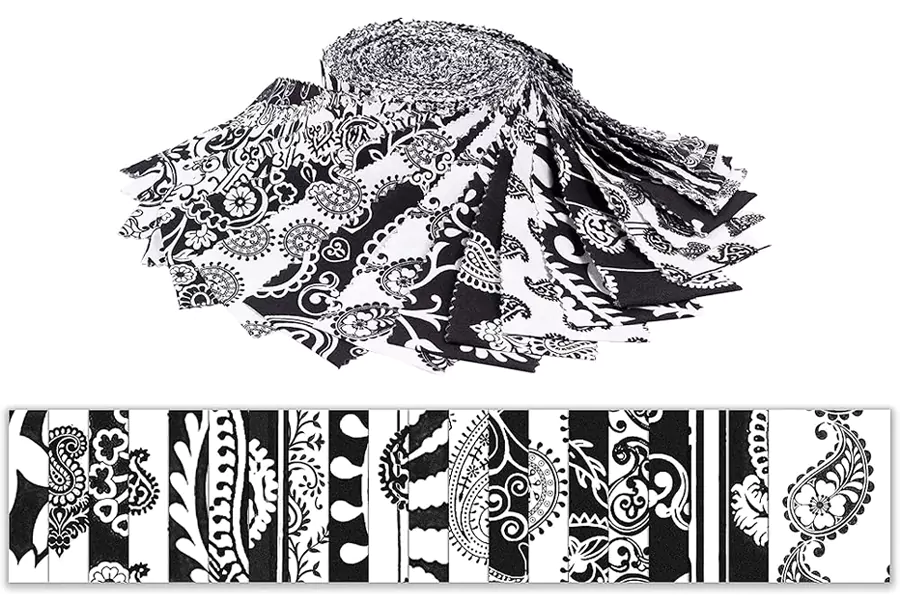 black and white jelly roll fabric