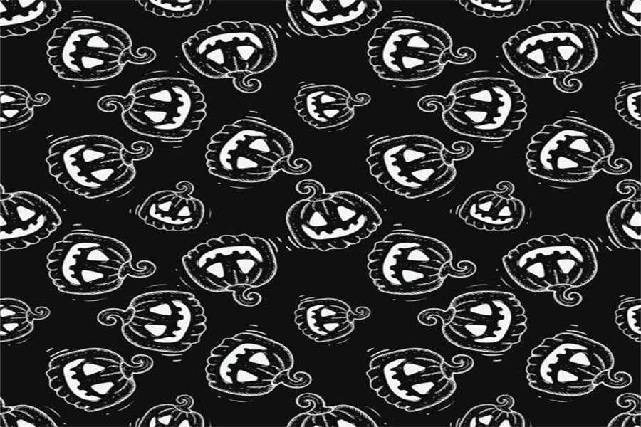 black halloween quilting fabric