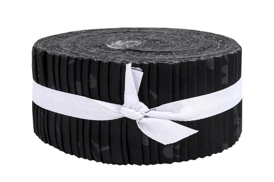 black jelly roll fabric