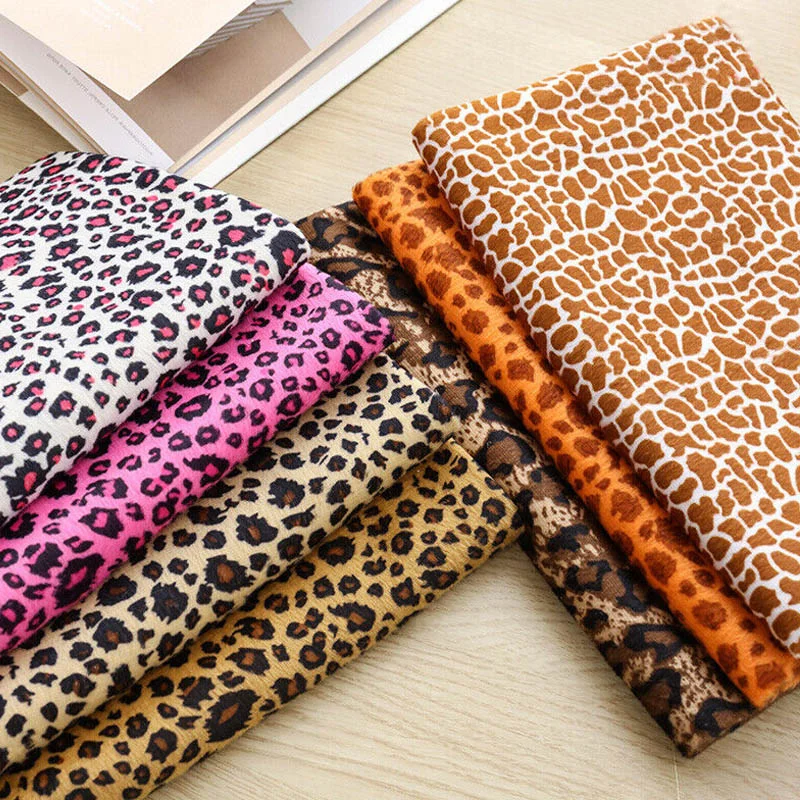 cotton fabric leopard print