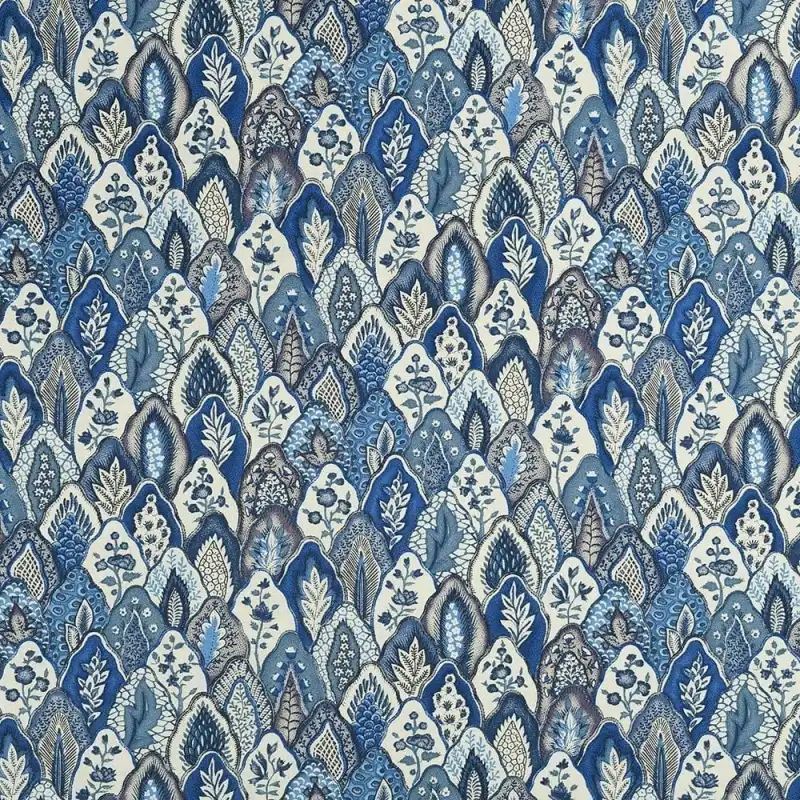 delft blue quilting fabric