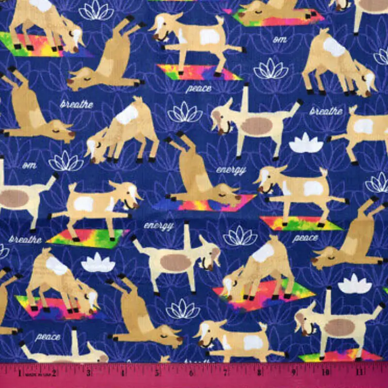 goat quilting fabric