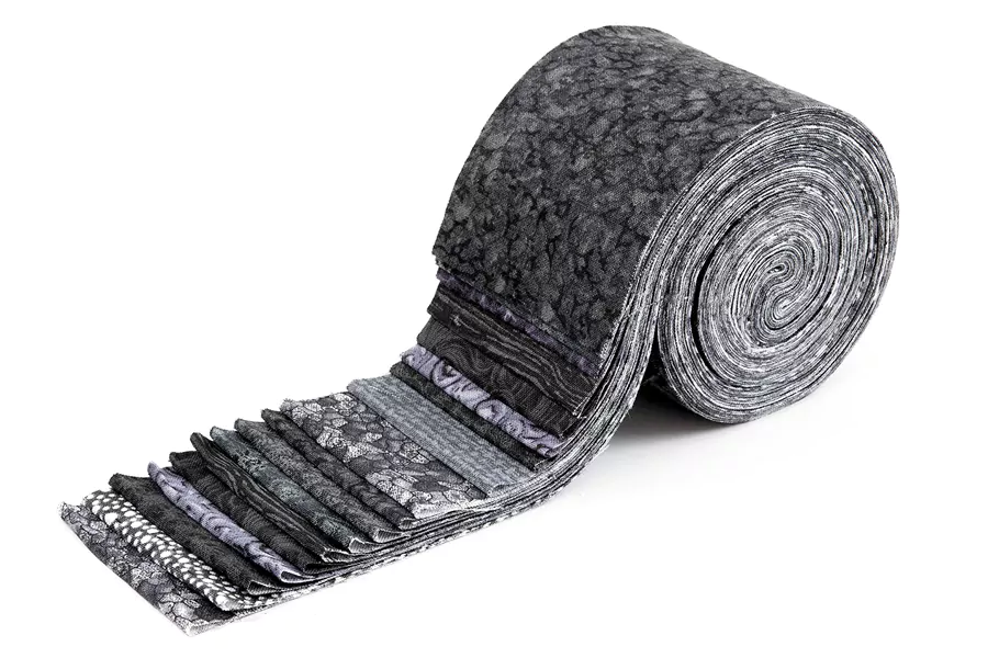 gray jelly roll fabric