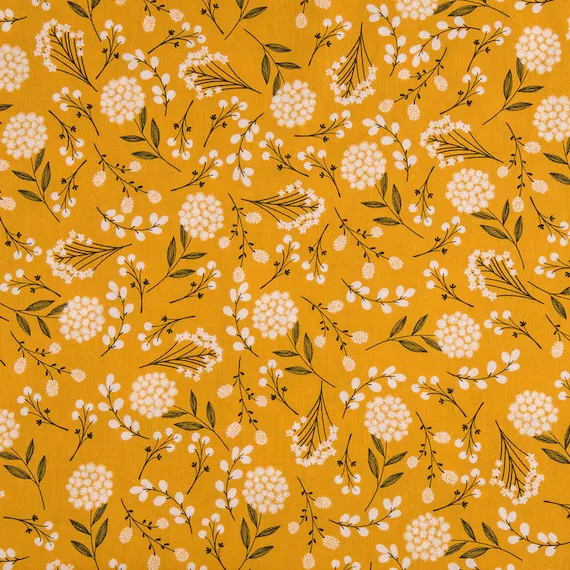 mustard yellow quilt fabric