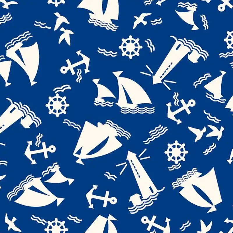 nautical print quilting fabric